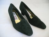 NEW Womens Shoes MOOTSIES TOOTSIES Dark Green SUEDE VELVET High Heels Women SHOE Footwear size 6 B