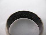 Vintage Old 1/20 SILVER OVERLAY WEDDING Engagement Womens Mens RING BAND size 5