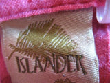 Womens Tops ISLANDER PEACH PINK Long Sleeve V-neck Hawaiian Tropical Beach Wear Beachwear TOP Medium Clothes