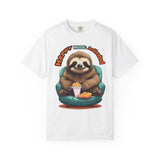 Funny Happy Lazy Sloth, Cute Animal Lovers, T-Shirt for Mens Womens Unisex