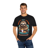 Funny Happy Lazy Sloth, Cute Animal Lovers, T-Shirt for Mens Womens Unisex