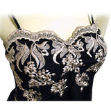 New Y2K Gold Floral Black Babydoll Top Tank Cami Made USA Whimsigoth Fairy Goth