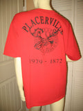 Womens Mens T-Shirts Shirts RED PLACERVILLE Loyal Order of Moose Graphic Prints T-SHIRT TOP XL 46