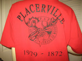 Womens Mens T-Shirts Shirts RED PLACERVILLE Loyal Order of Moose Graphic Prints T-SHIRT TOP XL 46