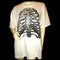 NEW OLD NAVY Mens Womens T-Shirts Tshirts Shirts T-shirt Shirt Tshirt WHITE and BLACK SKELETON SKELETONS BONE BONES Halloween Wear Graphic Prints Printed SHORT SLEEVE T-SHIRT size XXL casual clothes clothing men women man woman