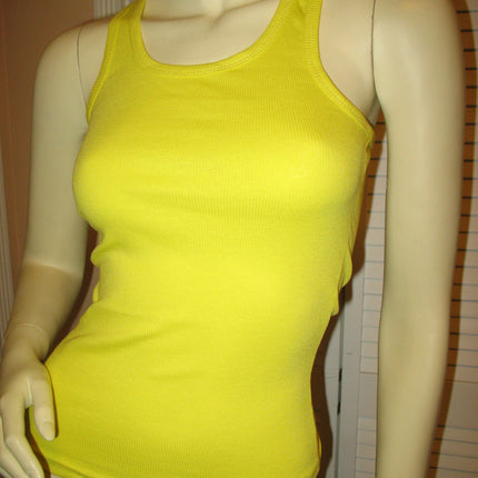 NEW Womens Solid Colored SLEEVELESS Ribbed TANK TOP Racerback Shirt Summer Tops Clothes Clothing
