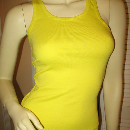 NEW Womens Solid Colored SLEEVELESS Ribbed TANK TOP Racerback Shirt Summer Tops Clothes Clothing