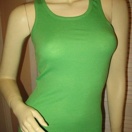 NEW Womens Solid Colored SLEEVELESS Ribbed TANK TOP Racerback Shirt Summer Tops Clothes Clothing