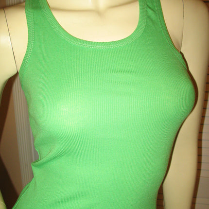 NEW Womens Solid Colored SLEEVELESS Ribbed TANK TOP Racerback Shirt Summer Tops Clothes Clothing
