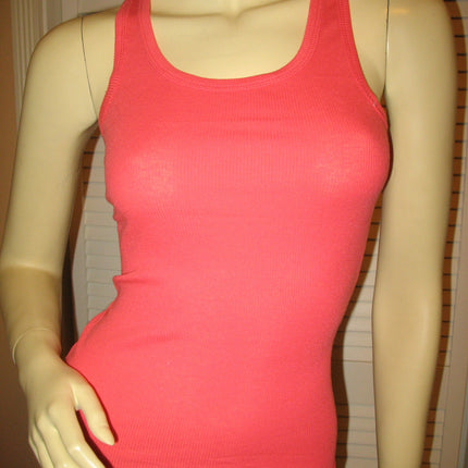 NEW Womens Solid Colored SLEEVELESS Ribbed TANK TOP Racerback Shirt Summer Tops Clothes Clothing