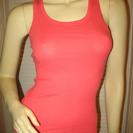NEW Womens Solid Colored SLEEVELESS Ribbed TANK TOP Racerback Shirt Summer Tops Clothes Clothing