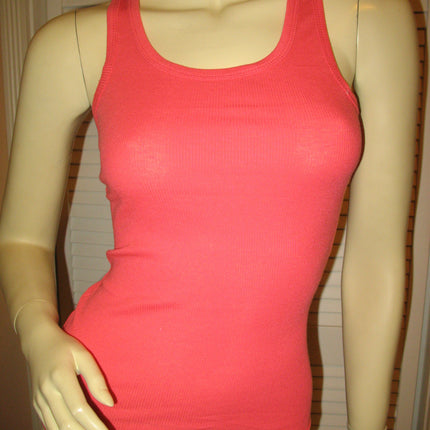 NEW Womens Solid Colored SLEEVELESS Ribbed TANK TOP Racerback Shirt Summer Tops Clothes Clothing