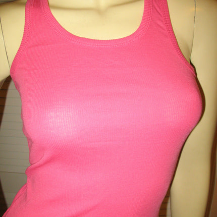 NEW Womens Solid Colored SLEEVELESS Ribbed TANK TOP Racerback Shirt Summer Tops Clothes Clothing