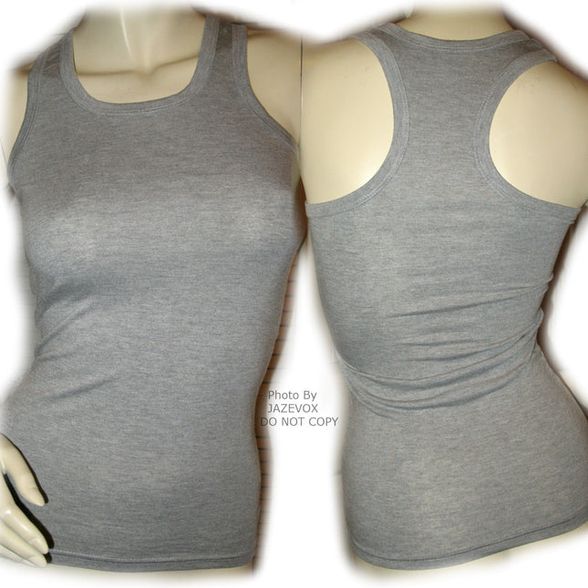 NEW Womens Solid Color Plain SLEEVELESS TANK TOP Racerback Shirt Summer Tops Clothes Clothing