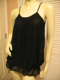 NEW Womens Micro-MESH 2-LAYER LAYERED Sleeveless Spaghetti TANK TOP Blouse Summer Tops Clothes Clothing