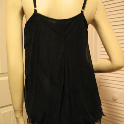 New Womens Sleeveless Spaghetti Top Layered Tiered Tank Fairycore Fairy Boho Casual Summer Tops