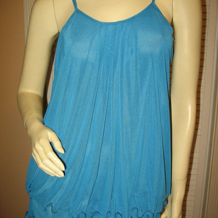 New Womens Sleeveless Spaghetti Top Layered Tiered Tank Fairycore Fairy Boho Casual Summer Tops