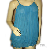NEW Womens Micro-MESH 2-LAYER LAYERED Sleeveless Spaghetti TANK TOP Blouse Summer Tops Clothes Clothing