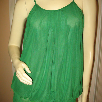 New Womens Sleeveless Spaghetti Top Layered Tiered Tank Fairycore Fairy Boho Casual Summer Tops