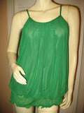 NEW Womens Micro-MESH 2-LAYER LAYERED Sleeveless Spaghetti TANK TOP Blouse Summer Tops Clothes Clothing