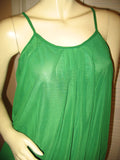 NEW Womens Micro-MESH 2-LAYER LAYERED Sleeveless Spaghetti TANK TOP Blouse Summer Tops Clothes Clothing