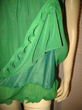NEW Womens Micro-MESH 2-LAYER LAYERED Sleeveless Spaghetti TANK TOP Blouse Summer Tops Clothes Clothing