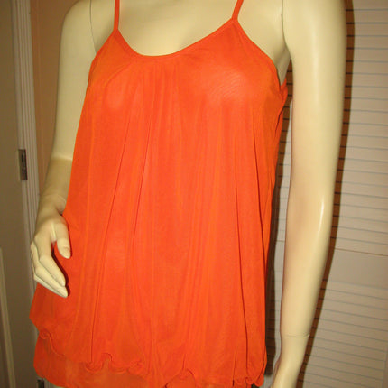 New Womens Sleeveless Spaghetti Top Layered Tiered Tank Fairycore Fairy Boho Casual Summer Tops