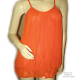 NEW Womens Micro-MESH 2-LAYER LAYERED Sleeveless Spaghetti TANK TOP Blouse Summer Tops Clothes Clothing