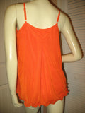 NEW Womens Micro-MESH 2-LAYER LAYERED Sleeveless Spaghetti TANK TOP Blouse Summer Tops Clothes Clothing