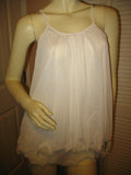 NEW Womens Micro-MESH 2-LAYER LAYERED Sleeveless Spaghetti TANK TOP Blouse Summer Tops Clothes Clothing