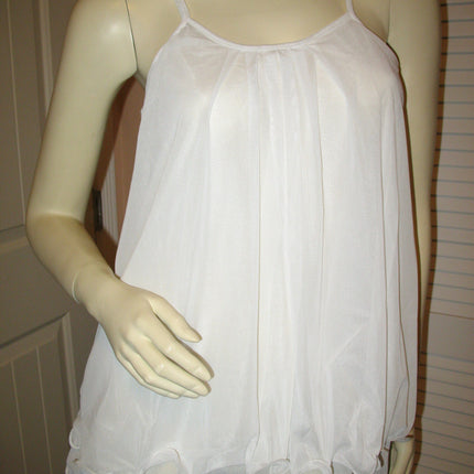New Womens Sleeveless Spaghetti Top Layered Tiered Tank Fairycore Fairy Boho Casual Summer Tops