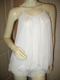 NEW Womens Micro-MESH 2-LAYER LAYERED Sleeveless Spaghetti TANK TOP Blouse Summer Tops Clothes Clothing