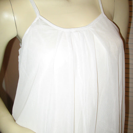 New Womens Sleeveless Spaghetti Top Layered Tiered Tank Fairycore Fairy Boho Casual Summer Tops
