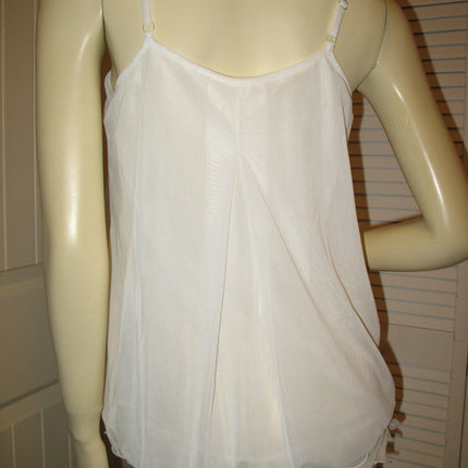 New Womens Sleeveless Spaghetti Top Layered Tiered Tank Fairycore Fairy Boho Casual Summer Tops