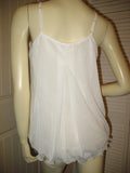 NEW Womens Micro-MESH 2-LAYER LAYERED Sleeveless Spaghetti TANK TOP Blouse Summer Tops Clothes Clothing