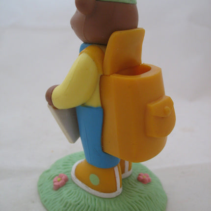 AVON Brown BEAR MAILMAN SPECIAL DELIVERY Handler Messenger Man FIGURINE Animal FIGURINES