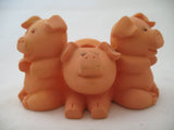 THREE LITTLE PIG PIGS PIGLETS PIGLETS Cute Animal FIGURINE Animals Figurines