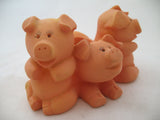 THREE LITTLE PIG PIGS PIGLETS PIGLETS Cute Animal FIGURINE Animals Figurines
