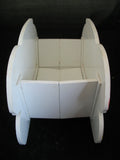 VINTAGE EASTER Sunday WOOD RABBIT BUNNY Collapsible Collapsable EGG BOX BASKET
