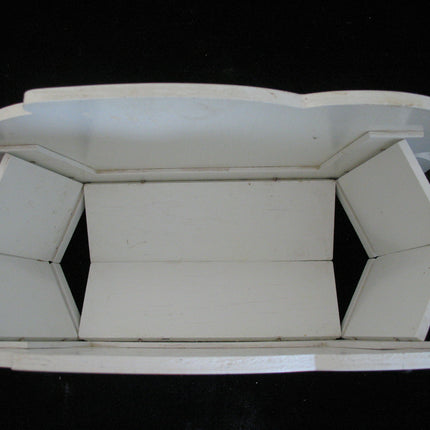 VINTAGE EASTER Sunday WOOD RABBIT BUNNY Collapsible Collapsable EGG BOX BASKET