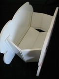 VINTAGE EASTER Sunday WOOD RABBIT BUNNY Collapsible Collapsable EGG BOX BASKET