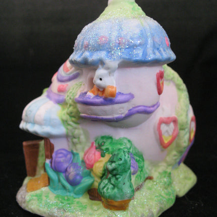 EASTER Sunday BUNNY Bunnies RABBITS EGG FACTORY HOUSE STORE Ceramic FIGURINE NEW