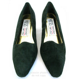 NEW Womens Shoes MOOTSIES TOOTSIES Dark Green SUEDE VELVET High Heels Women SHOE Footwear size 6 B