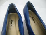 ANNIE Womens SHOES Dark BLUE 1-3/4" High Heels CLOSE Classics Ladies size 6 W