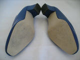 ANNIE Womens SHOES Dark BLUE 1-3/4" High Heels CLOSE Classics Ladies size 6 W