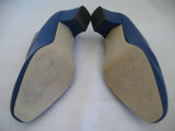 ANNIE Womens SHOES Dark BLUE 1-3/4" High Heels CLOSE Classics Ladies size 6 W
