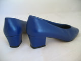 ANNIE Womens SHOES Dark BLUE 1-3/4" High Heels CLOSE Classics Ladies size 6 W