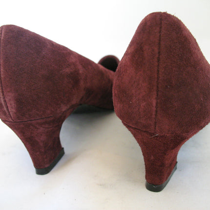 New Y2K Vintage Mootsies Tootsies Womens Classic Pump Shoes Heels Leather Suede Velvet