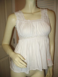 GIRLS KIDS Clothing Tops WHITE Sleeveless Empire Waist Squareneck TOP BLOUSE Junior Jr size XS XXS