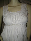GIRLS KIDS Clothing Tops WHITE Sleeveless Empire Waist Squareneck TOP BLOUSE Junior Jr size XS XXS